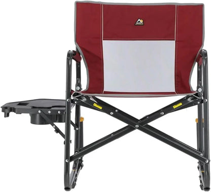 Portable Folding Rocking Chair, with Side Table