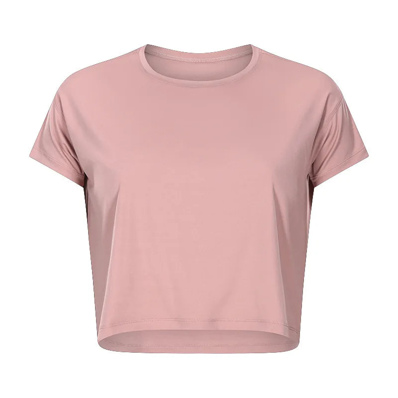 Women's Crop Top Running Shirts