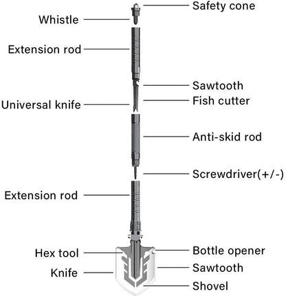 Folding Military Camp Shovel