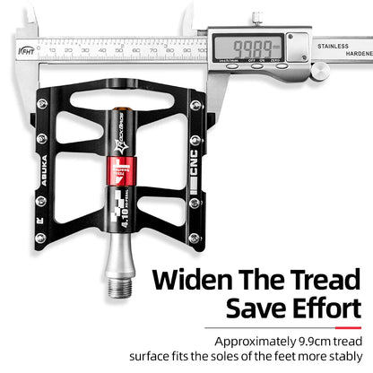 Ultralight Aluminum Mountain Bike Pedals, Chrome Moly Bearings