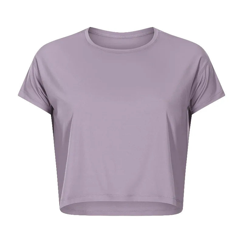 Women's Crop Top Running Shirts