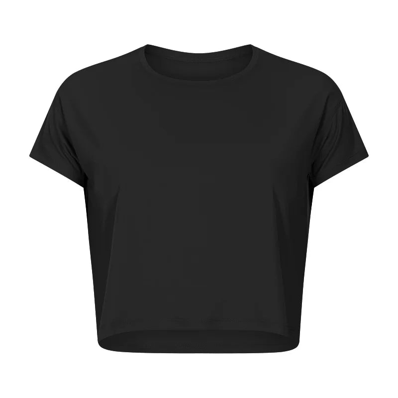 Women's Crop Top Running Shirts