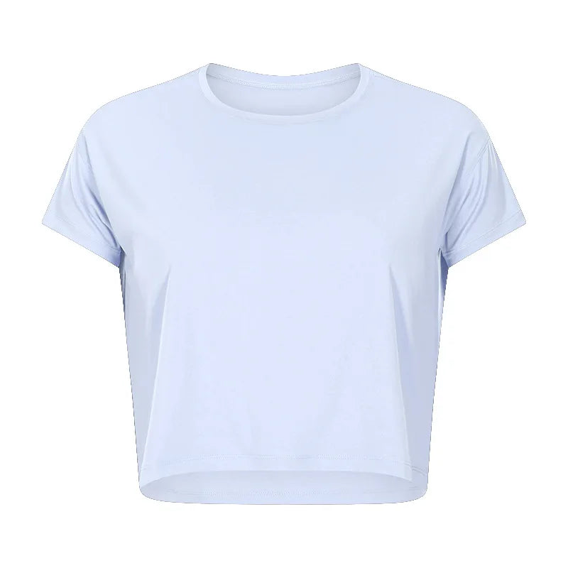 Women's Crop Top Running Shirts