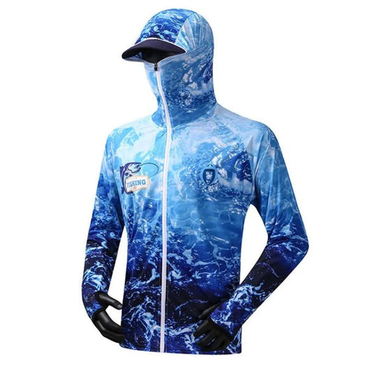 Breathable Quick-Dry Fishing Hoody with Mask