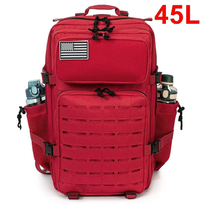 Men's & Women's 25L or 45L Tactical Backpack with Bottle Holders