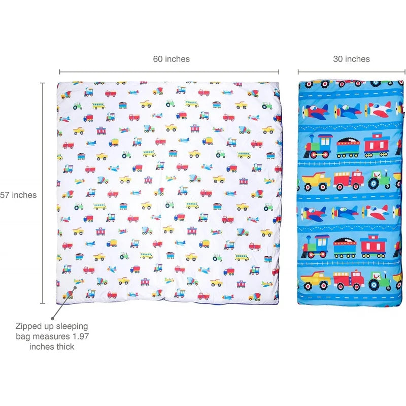 Kid's Microfiber Sleeping Bag, with Pillow Case