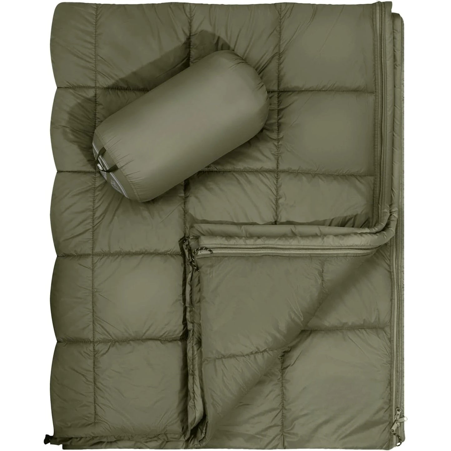 Queen Size Warm Camping Quilt, with Zipper