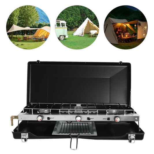 High Power 3 Burner Portable Grill