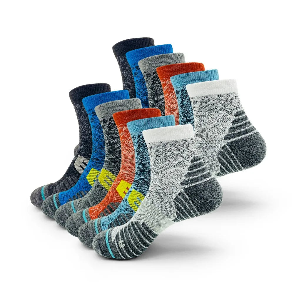 6 Pair Women's Mid-height Moisture Wicking Athletic Socks