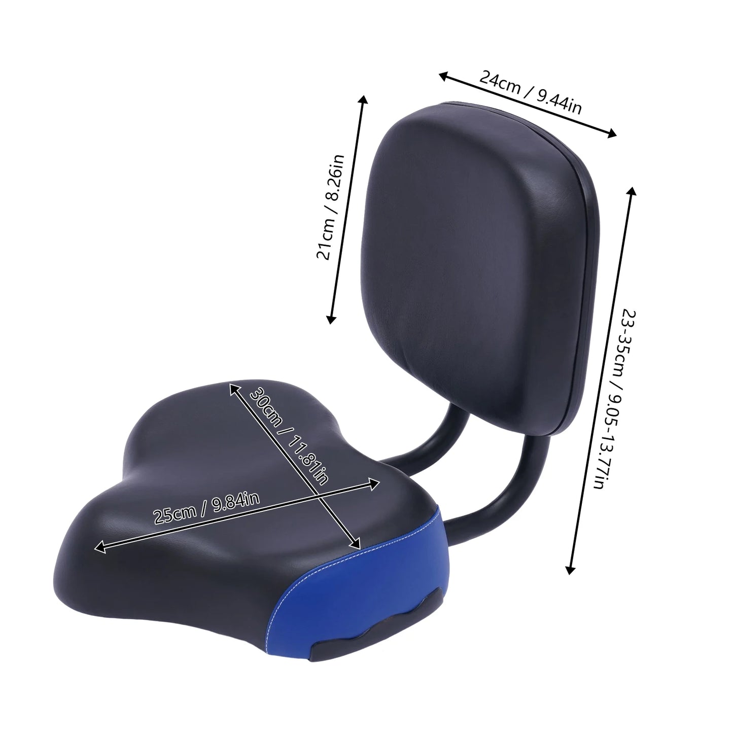 Bike Seat with Backrest Support