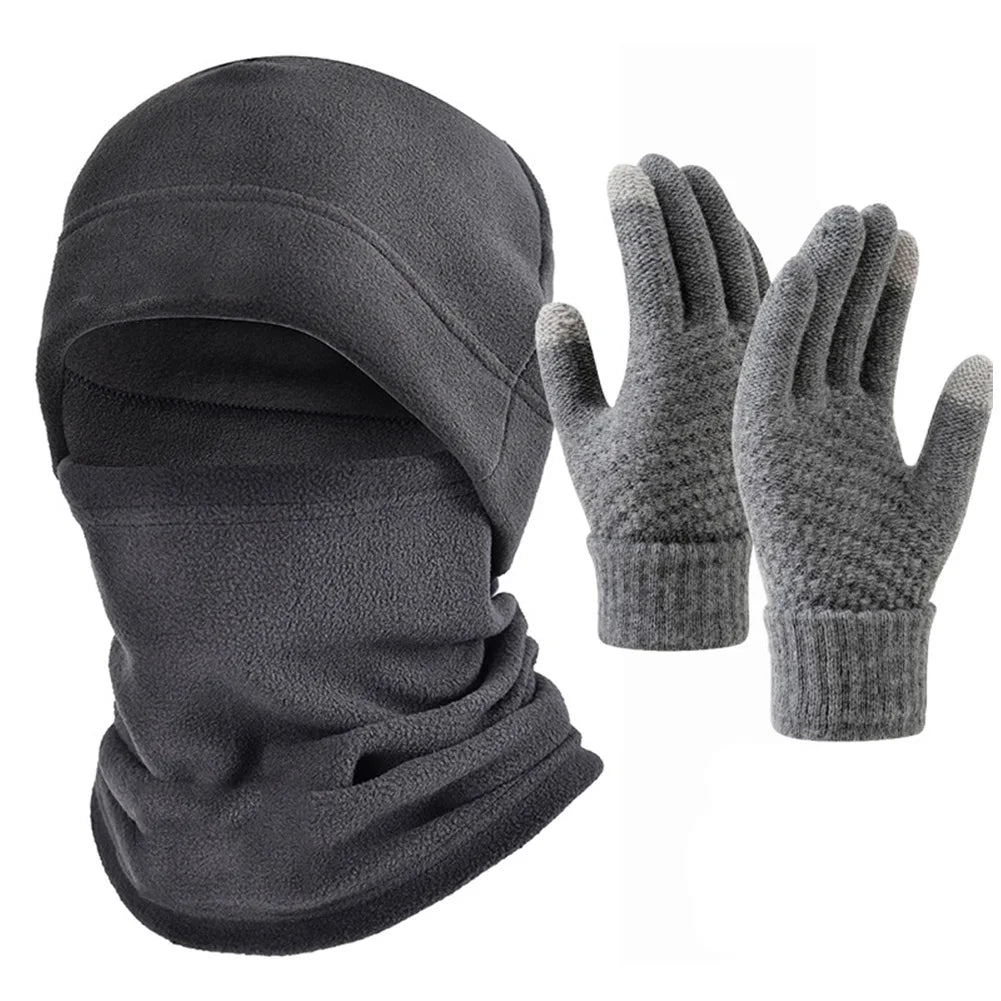 Men's Full Face Beanie, Scarf & Gloves