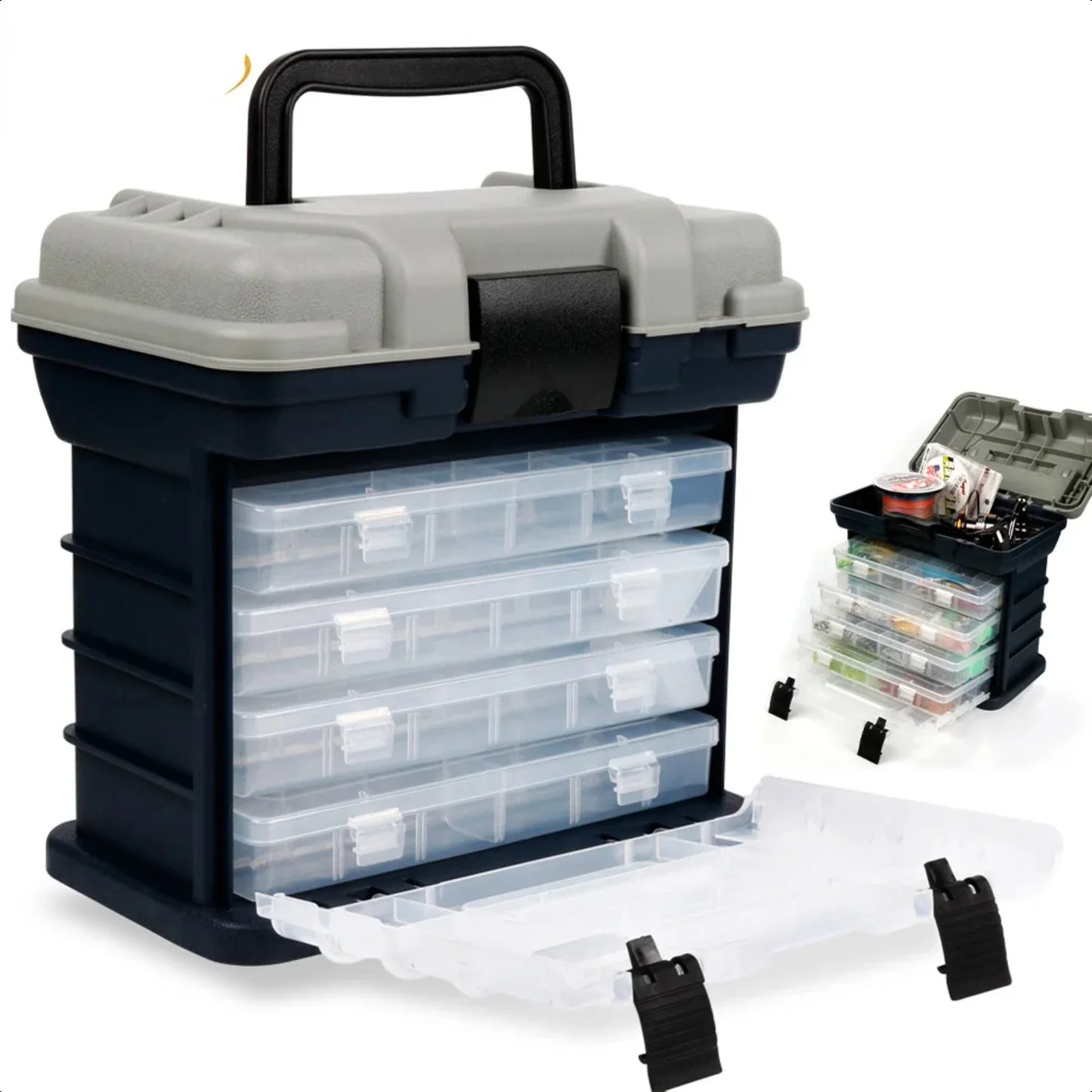 4 Layer Tackle Box with Handle