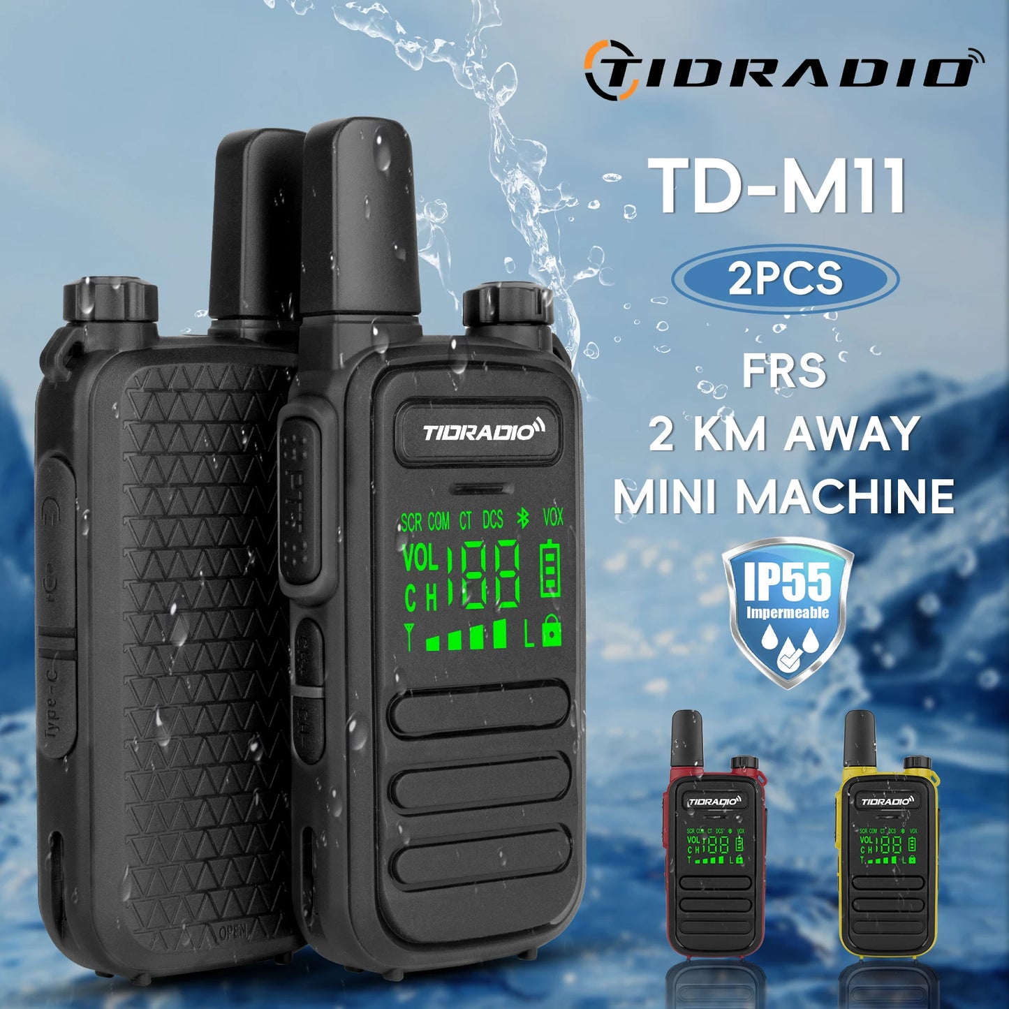 TIDRADIO Mini Walkie Talkie