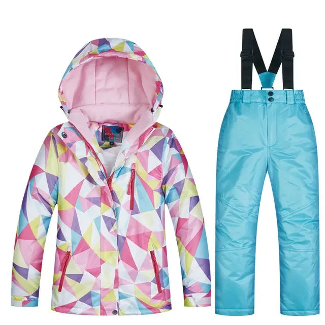 Kid's Waterproof Ski Jacket and Pants