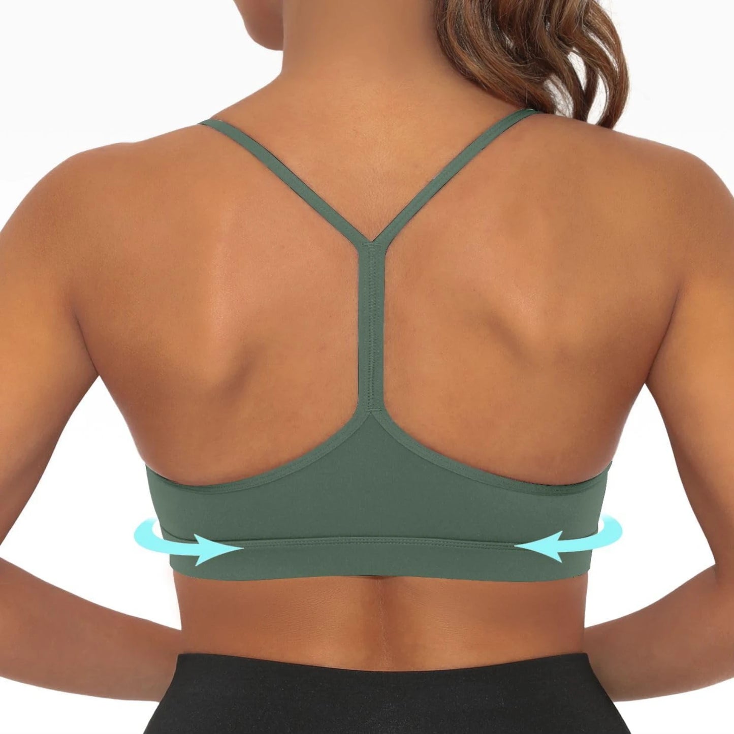 Women's Racerback Sports Bra with Removable Pads