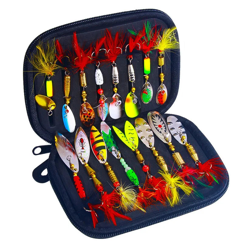 Metal Spinner Lures for Bass, Trout and Salmon