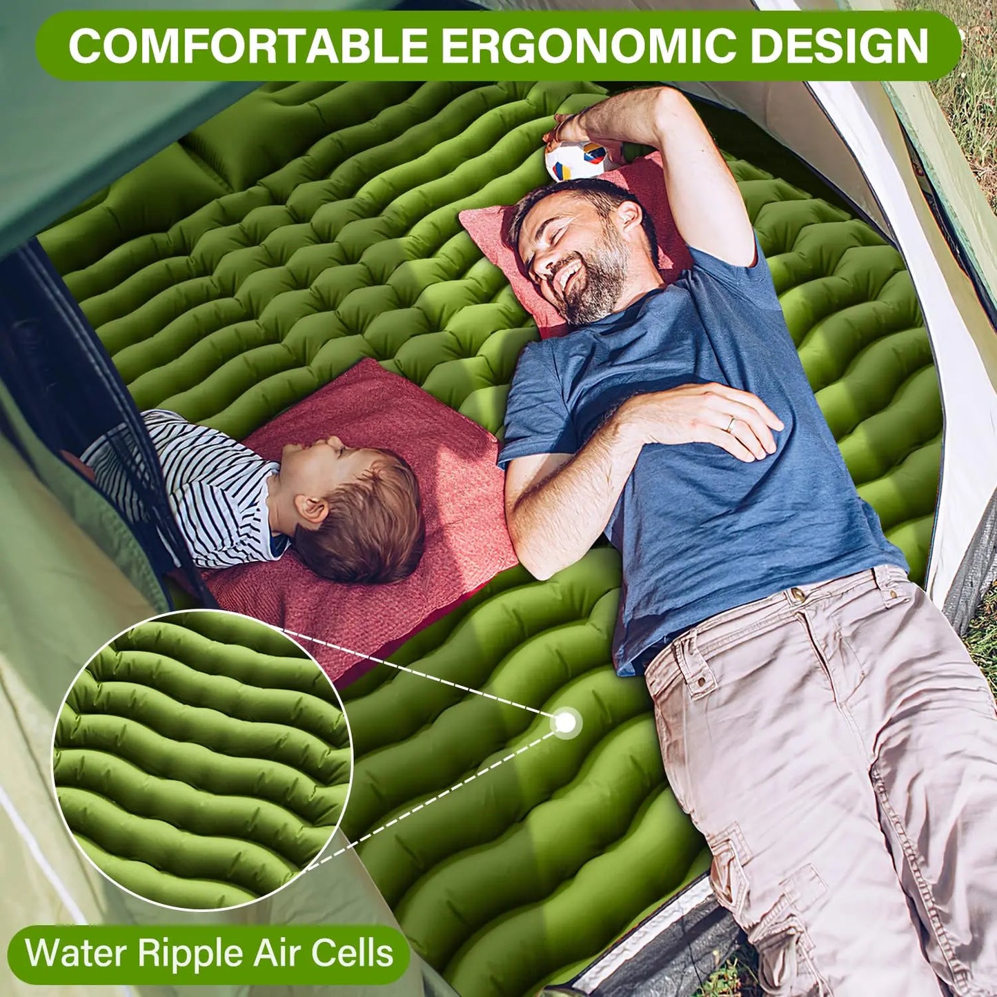 Double Inflatable Sleeping Mattress