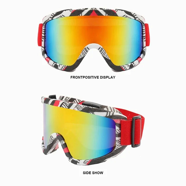 Anti-fog, Anti-glare Ski and Snowboard Goggles