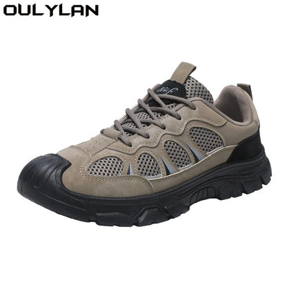 Men's Breathable Hiking Shoes with Toe Protection