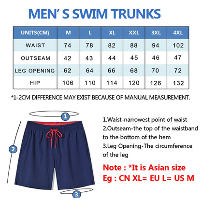 Men's Lined Quick-dry Swim Shorts