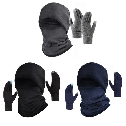 Men's Full Face Beanie, Scarf & Gloves