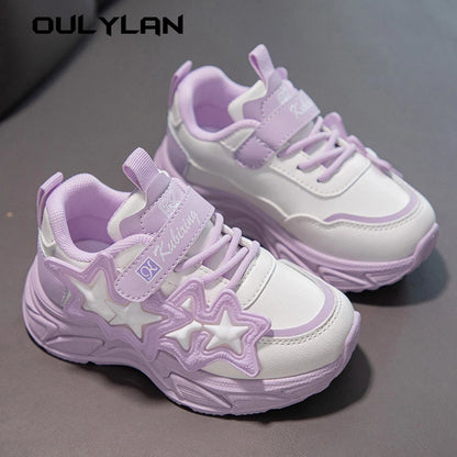 Girl's Fashion Leather Sneakers