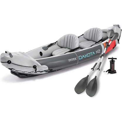 10.5 foot 2 Person Inflatable Kayak, with 86 in oars, pump and carry bag