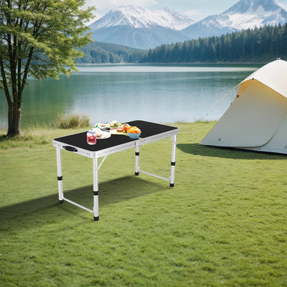 Ultralight Adjustable Height Folding Camp Table