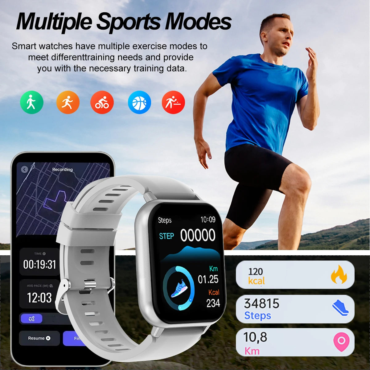 Men's & Women's Multi-function Smart Watch