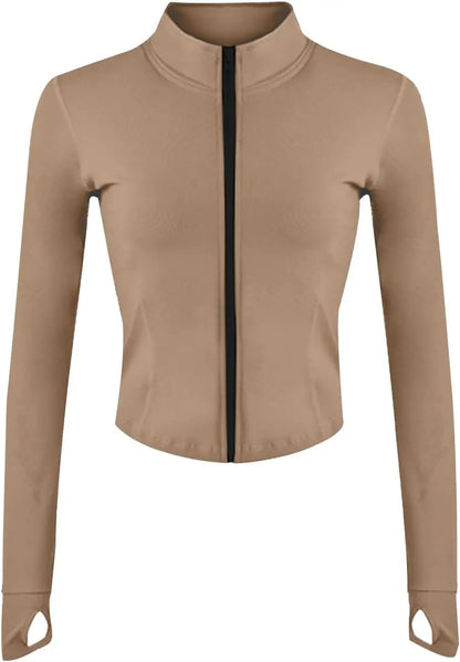 Women's Full Zip Running & Yoga Jacket