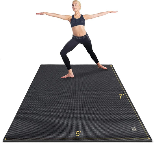 Extra-large Non-Slip Exercise Mats, 7ft x 5ft x 9mm