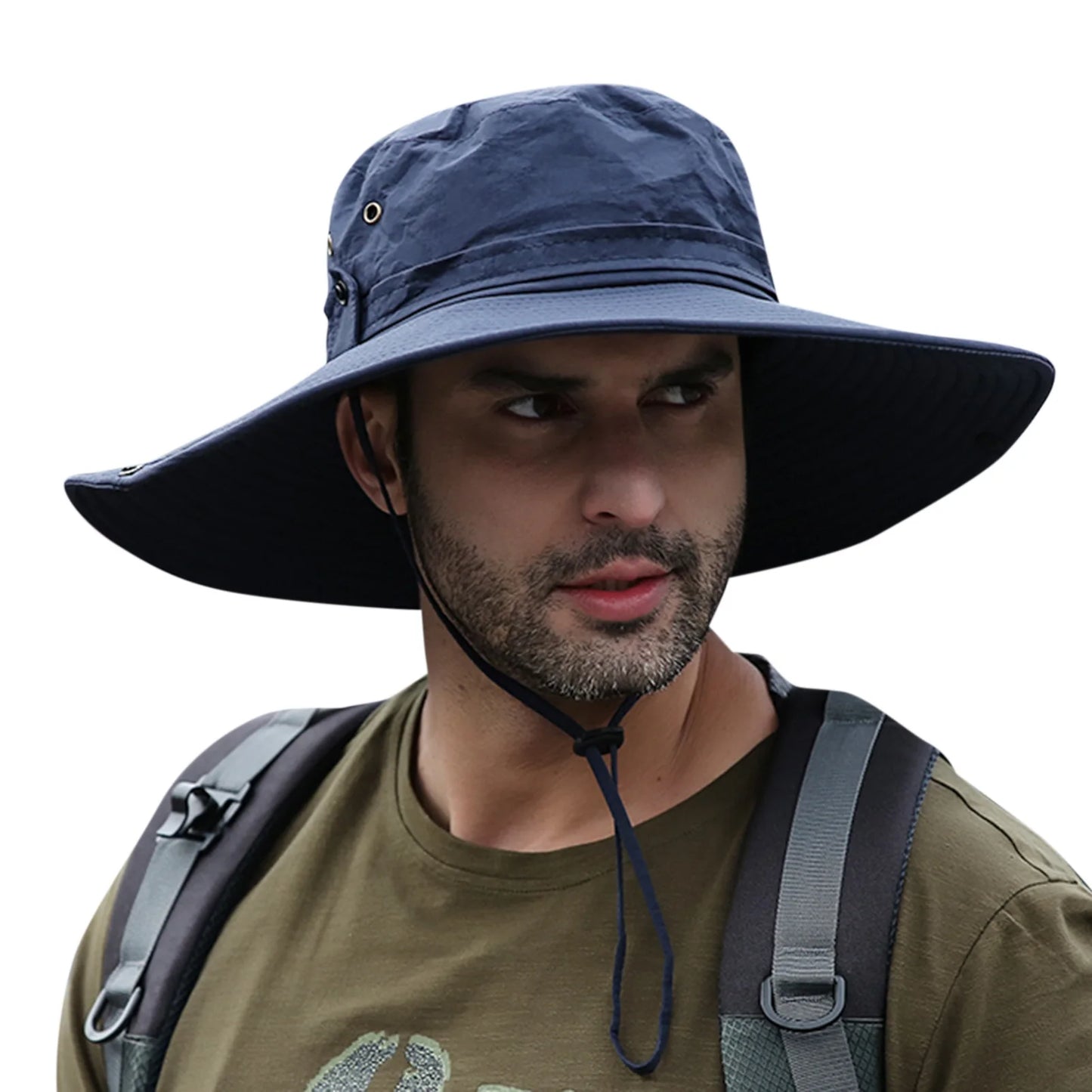 Men's Wide Brim Foldable Bucket Hat