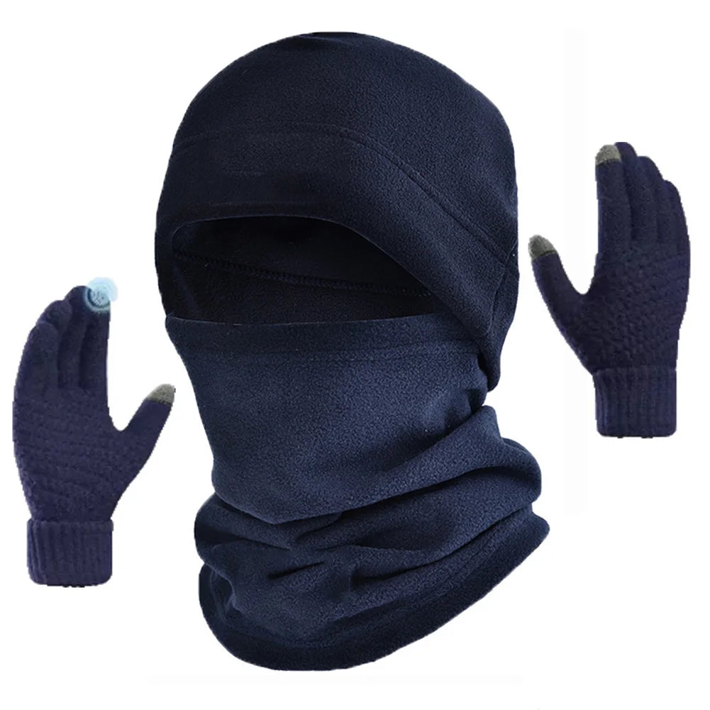 Men's Full Face Beanie, Scarf & Gloves