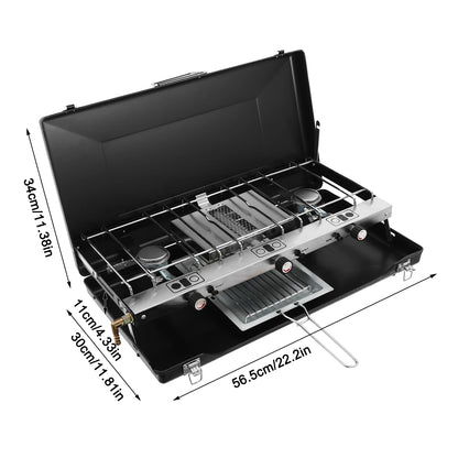 High Power 3 Burner Portable Grill