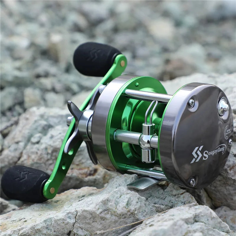 Saltwater Trolling Baitcasting Drum Reel