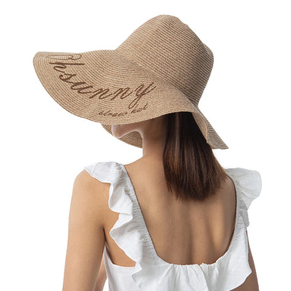 Women's Wide Brim Foldable Straw Hat