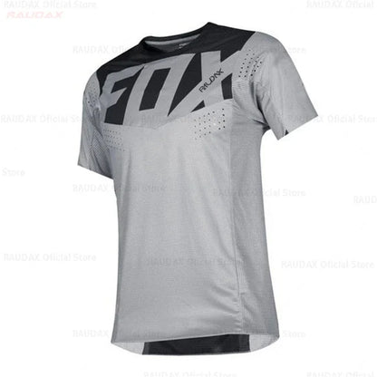 Men's Short Sleeve Breathable Downhill Mountain Bike Jersey