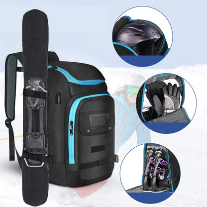 Waterproof 50L Ski and Snowboard Boot Backpack