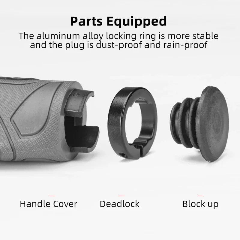 Locking Anti-slip Molded Rubber Mountain Bike Handlebar Grips