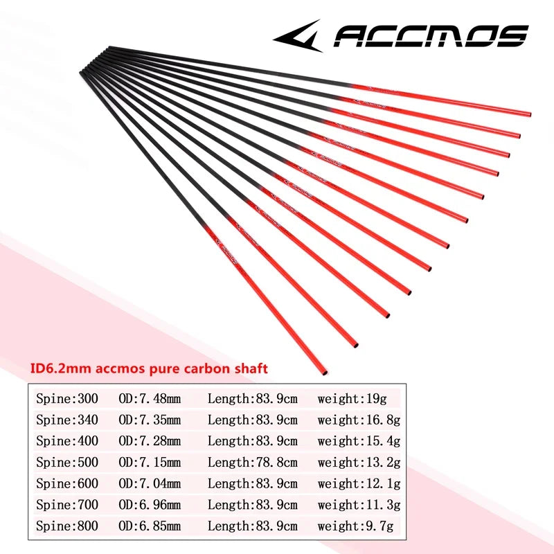 6.2mm Carbon Arrow Shafts