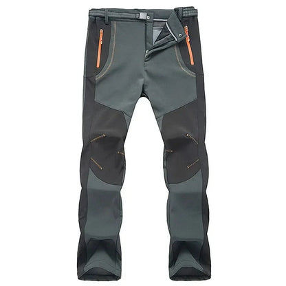 Men's Fleece Hiking Pants, Waterproof, Windproof