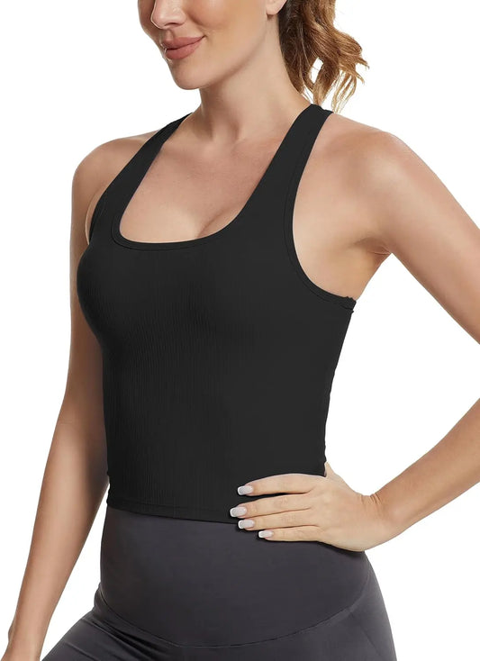 Women's Racerback Tank Top with Bra