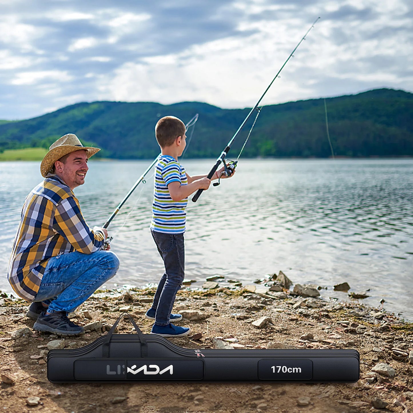 Oxford Cloth Rod and Reel Carry Case