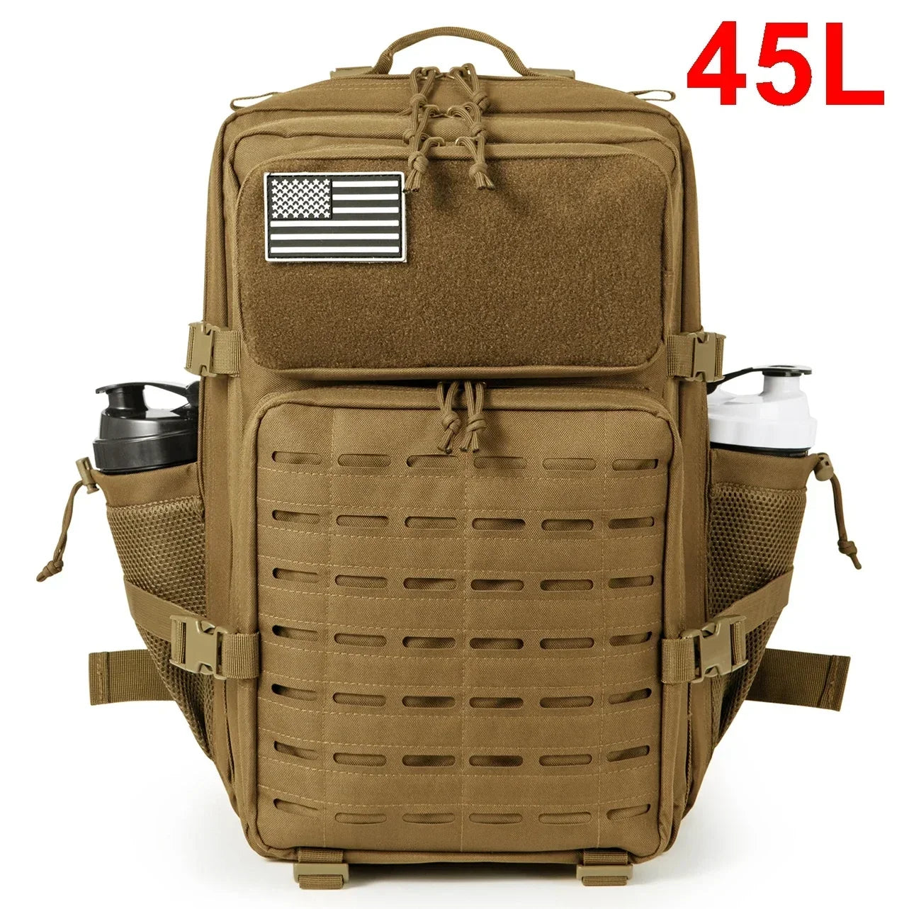 Men's & Women's 25L or 45L Tactical Backpack with Bottle Holders