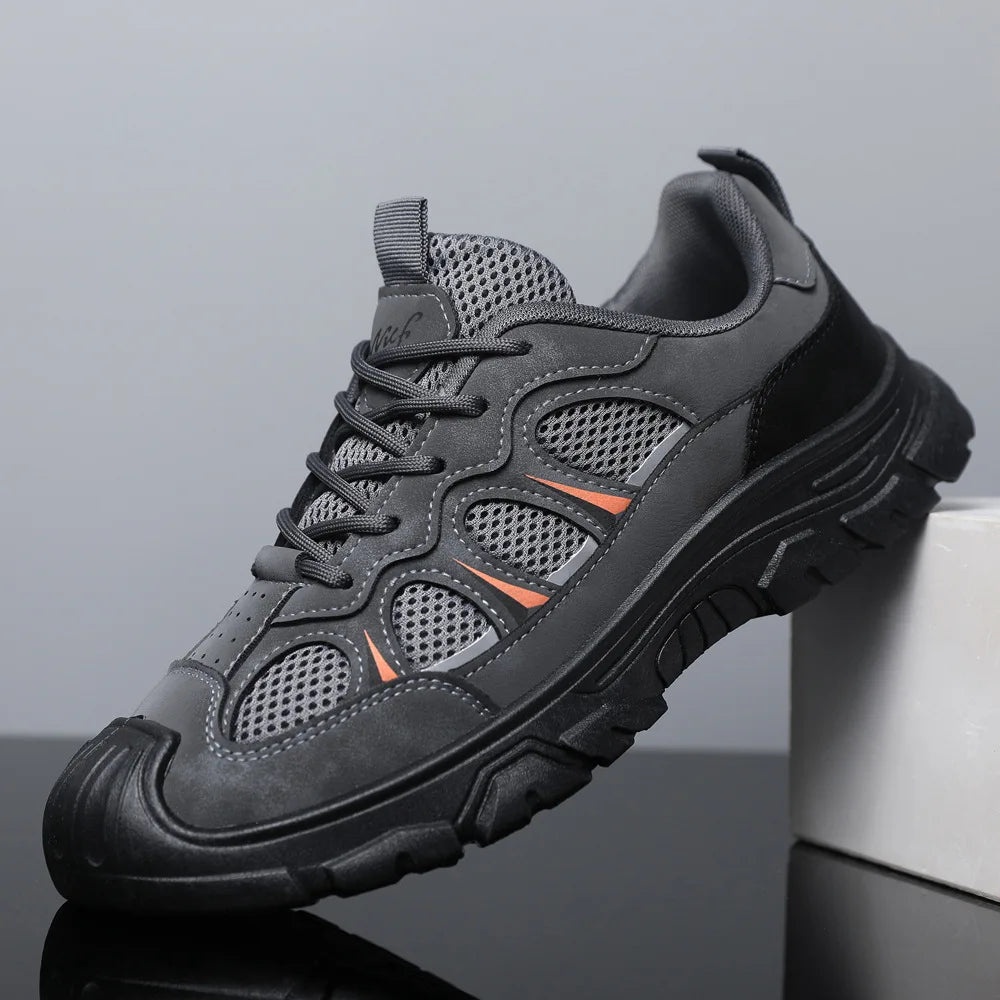 Men's Breathable Hiking Shoes with Toe Protection