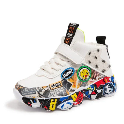 Boy's & Girl's Cartoon Pattern Sneakers, size 26-36