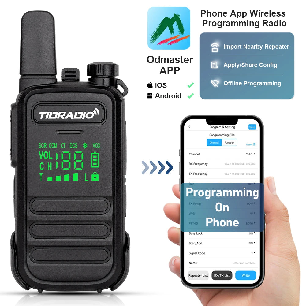 TIDRADIO Mini Walkie Talkie