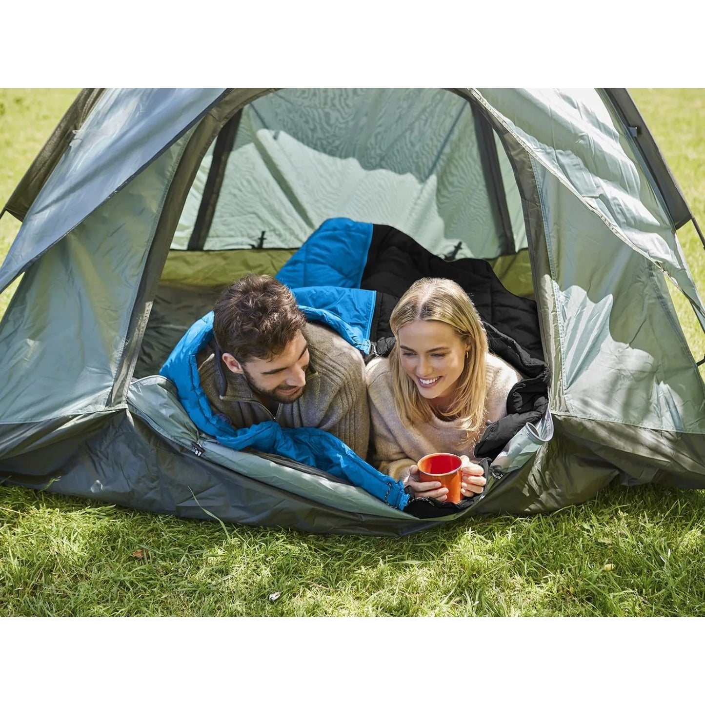 Queen Size Warm Camping Quilt, with Zipper