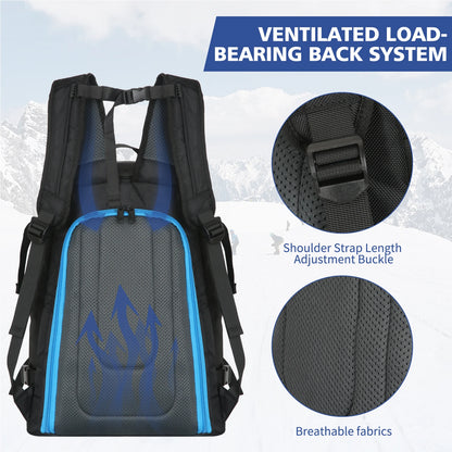 Waterproof 50L Ski and Snowboard Boot Backpack