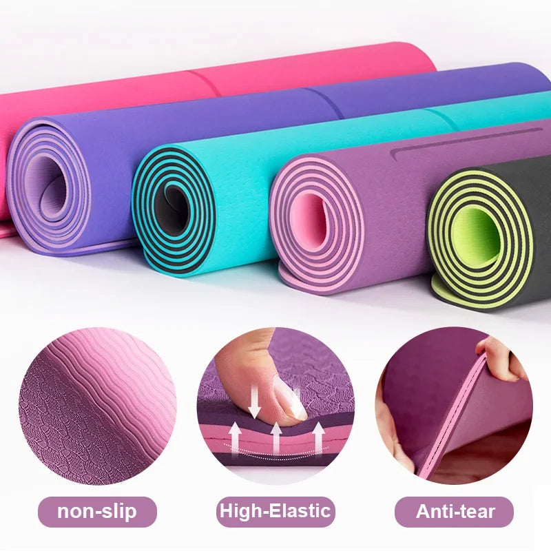 6mm TPE Non-slip Yoga Pilates Mat